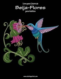 bokomslag Livro para Colorir de Beija-Flores para Adultos 1