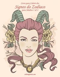 bokomslag Livro para Colorir dos Signos do Zodíaco para Adultos 1 & 2