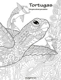 bokomslag Tortugas libro para colorear para adultos 1