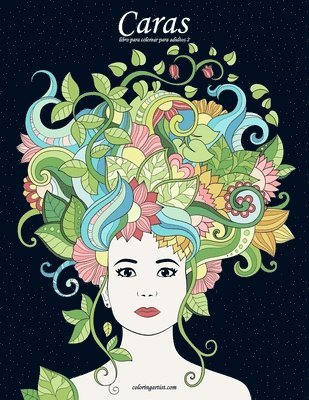 Caras libro para colorear para adultos 2 1