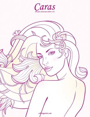 Caras libro para colorear para adultos 1 & 2 1
