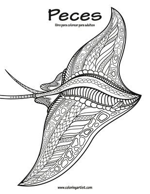 bokomslag Peces libro para colorear para adultos 1