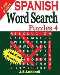 bokomslag Large Print SPANISH Word Search Puzzles 4