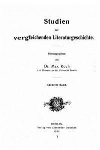 bokomslag Studien zur vergleichenden literaturgeschichte