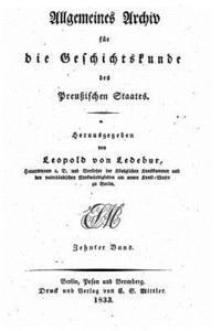 bokomslag Allgemeines Archiv für die Geschichtskunde des preussischen Staates