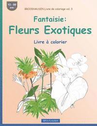 BROCKHAUSEN Livre de coloriage vol. 3 - Fantaisie: Fleurs Exotiques: Livre à colorier 1