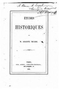 bokomslag Études historiques