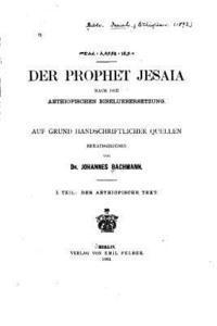bokomslag Der Prophet Jesaia nach der aethiopischen Bibeluebersetzung