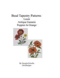 Bead Tapestry Patterns Loom Antique Gazania Poppies In Orange 1