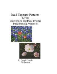 Bead Tapestry Patterns Peyote Bluebonnets and Paint Brushes Pink Evening Primros 1