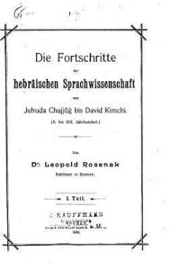 bokomslag Die Fortschritte der hebräischen Sprachwissenschaft