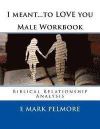 bokomslag I meant to LOVE you - Male Workbook: Biblical Relationship Analysis