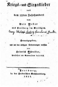 bokomslag Kriegs- und Siegeslieder aus dem 15ten Jahrhundert