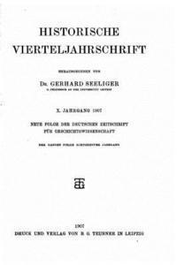 Historische vierteljahrschrift 1