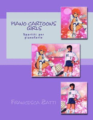 Piano Cartoons Girls 1