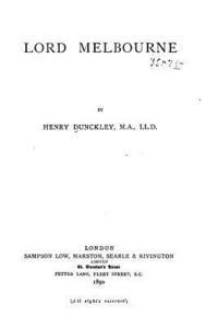 Henry Dunckley - Lord Melbourne, Häftad