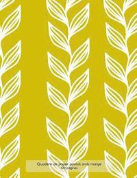 Spicy Journals Cat - Quadern de paper pautat amb marge, 120 pàgines: Quadern de coberta groga, quadern de paper pautat amb marge, perfectament enquadernat, idoni per escri, Häftad