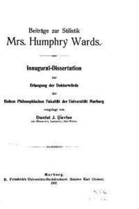 Beiträge zur Stilistik Mrs. Humphry Ward 1