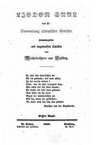 bokomslag Lieder Saal das ist Sammelung altdeutscher Gedichte