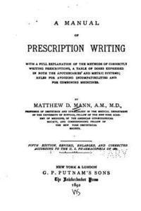 bokomslag A Manual of prescription writing