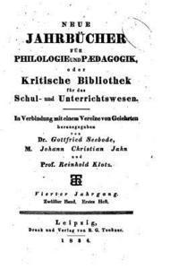 bokomslag Neue Jahrbucher fur Philologie und Paedogogik