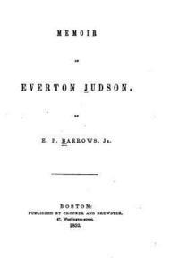 bokomslag Memoir of Everton Judson