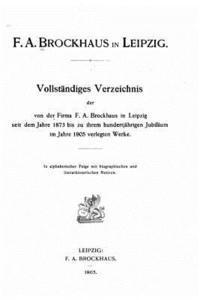 bokomslag F.A. Brockhaus in Leipzig - Vollständiges Verzeichnis