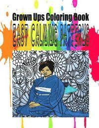 Grown Ups Coloring Book Easy Calming Patterns 1