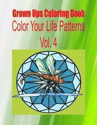 Grown Ups Coloring Book Color Your Life Patterns Vol. 4 1