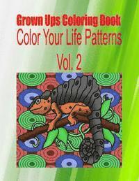 Grown Ups Coloring Book Color Your Life Patterns Vol. 2 1