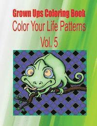 Grown Ups Coloring Book Color Your Life Patterns Vol. 5 Mandalas 1
