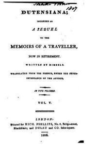 Memoirs of a Traveller, Now in Retirement - Vol. V 1