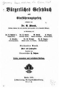 Germany - Burgerliches Gesetzbuch nebst Einfuhrungsgesetz, Häftad