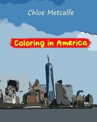 bokomslag Coloring in America: A coloring book for adults