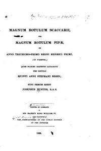 bokomslag Magnum Rotulum Scaccarii Vel Magnum Rotulum Pipæ de Anno Tricesimo-Primo