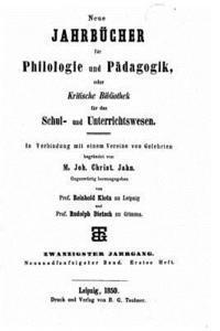 bokomslag Neue Jahrbucher fur Philologie und Paedogogik