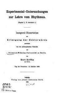 bokomslag Experimental-Untersuchungen Zur Lehre Vom Rhythmus