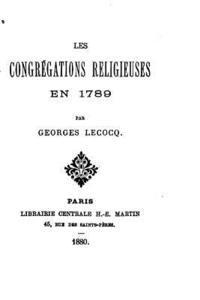 Les Congrégations Religieuses En 1789 1