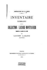 bokomslag Inventaire Sommaire de la Collection Lazare-Montassier