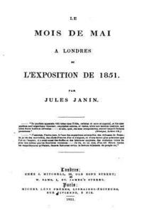 bokomslag Le Mois de Mai à Londres et l'Exposition de 1851