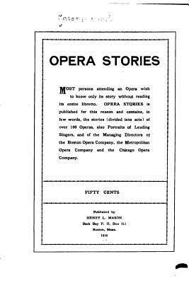 bokomslag Opera Stories