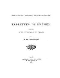 bokomslag Tablettes de Drehem
