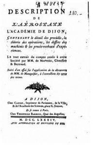 bokomslag Description de l'Aérostate l'Académie de Dijon