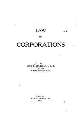 bokomslag Law of Corporations