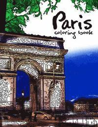 bokomslag Paris coloring book: Fantastic Cities coloring book