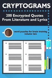 bokomslag Cryptograms: 200 Encrypted Quotes From Literature and Lyrics