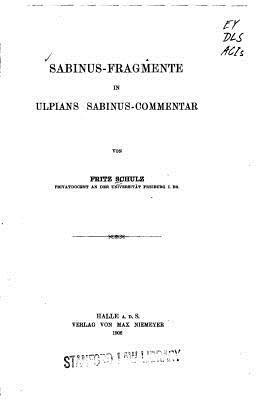 Sabinus-fragmente in Ulpians Sabinus-commentar 1