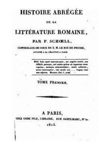 bokomslag Histoire Abrégée de la Littérature Romaine, Tome I