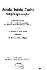 Friedrich Heinrich Jacobis Religionsphilosophie 1