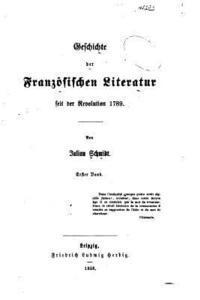 bokomslag Geschichte der französischen Literatur seit der Revolution 1789